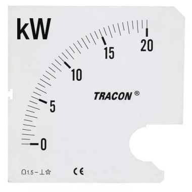 TRACON SCALE-W72-4-40 Skálalap W72-400V/4 műszerhez