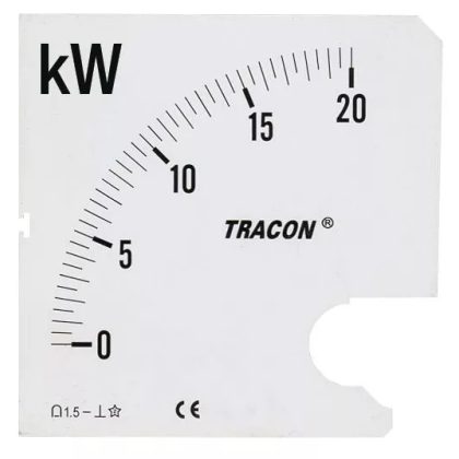 TRACON SCALE-W72-4-600 Skálalap W72-400V/4 műszerhez