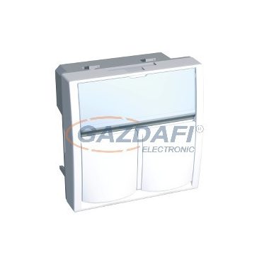 SCHNEIDER ALB44382 ALTIRA Adapter 2xRJ45 AMP keystone betétekhez, polárfehér