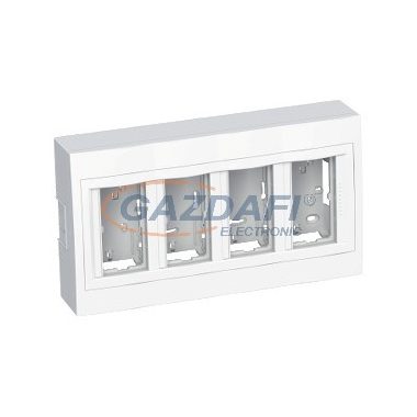 SCHNEIDER ALB44458N ALTIRA 4x2 modulos kiemelő doboz, komplett, polárfehér