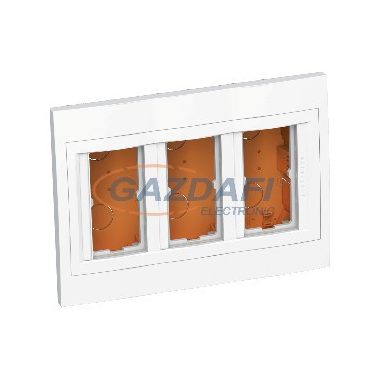 SCHNEIDER ALB44466N ALTIRA 3x2 modulos süllyesztő doboz, komplett, polárfehér