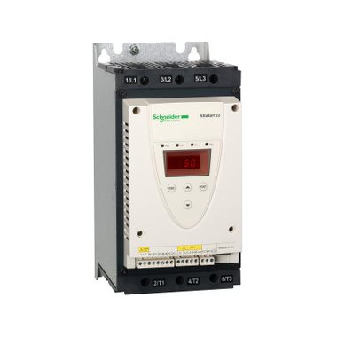 SCHNEIDER ATS22D62S6U Altistart 22 lágyindító, 62A, 3f, 208…600 VAC, 110 VAC vezérlőfeszültség, Modbus RTU