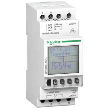 SCHNEIDER CCT15910 ACTI9 ITA 1c programozható kapcsolóóra, 1 csatornás