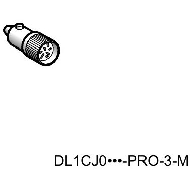 SCHNEIDER DL1CJ0246 Harmony XB4/XB5 kiegészítő, LED, BA9 aljzat, 24  VAC/DC, kék