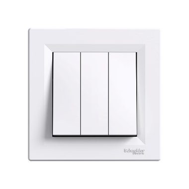 SCHNEIDER EPH2100121 ASFORA Triple switch, white
