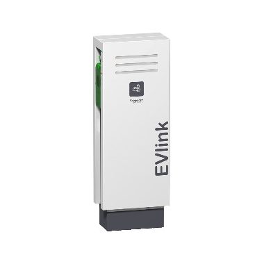 SCHNEIDER EVF2S22P22 EVLink Álló elektromos autótöltő állomás, álló kivitel, 2x T2 - 22kW, 380-415V, 32A, 3F, 2 aljzat