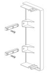 SCHNEIDER ISM11454 OPTILINE 70 végzáró 155x55 mm, alu-szürke