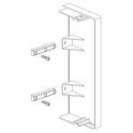   SCHNEIDER ISM11454 OPTILINE 70 végzáró 155x55 mm, alu-szürke