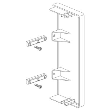 SCHNEIDER ISM11454 OPTILINE 70 végzáró 155x55 mm, alu-szürke