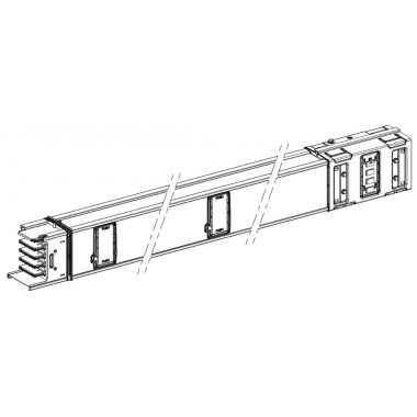 SCHNEIDER KSA630ED4154 Egyenes elem, 630 A, 1,5 m