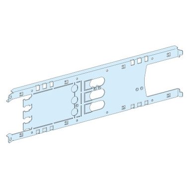 SCHNEIDER LVS03413 Szerelőlap NS250, vízszintes, rögzített/dugaszolható, rotációs/motoros, 3P