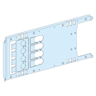 SCHNEIDER LVS03454 Szerelőlap NS630, vízszintes, 4P