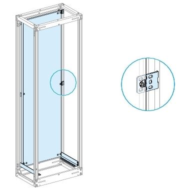 SCHNEIDER LVS03569 Hátsó teli szerelőlap magasság 36M W800