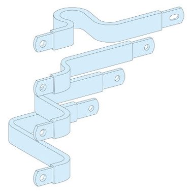 SCHNEIDER LVS04424 250A csatlakozó, vízszintes, rögzített NS250, billenőkaros kapcsoló, 4P