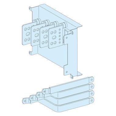 SCHNEIDER LVS04456 Áthelyezett csatlakozás NS630, vízszintes, billenőkaros kapcsoló, 4P