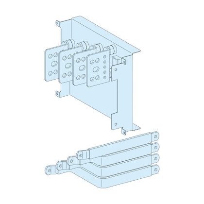   SCHNEIDER LVS04456 Áthelyezett csatlakozás NS630, vízszintes, billenőkaros kapcsoló, 4P