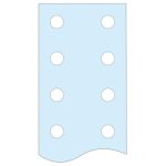   SCHNEIDER LVS04525 Lyukasztott függőleges lapos sín, 50x10mm