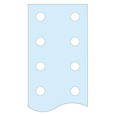 SCHNEIDER LVS04525 Lyukasztott függőleges lapos sín, 50x10mm