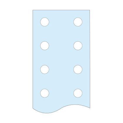   SCHNEIDER LVS04525 Lyukasztott függőleges lapos sín, 50x10mm