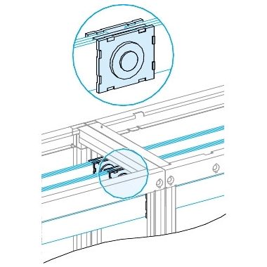 SCHNEIDER LVS04640 Vízszintes sín csatlakozó 50/60mm