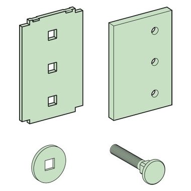 SCHNEIDER LVS04643 Vízszintes sín csatlakozó, 120mm