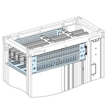 SCHNEIDER LVS04963 Forma 2 burkolat 4000A vízszintes gyűjtősinekhez W300 D600