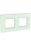 SCHNEIDER MGU2.704.17 UNICA Quadro double frame, capric green