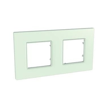 SCHNEIDER MGU2.704.17 UNICA Quadro double frame, capric green