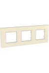 SCHNEIDER MGU2.706.16 UNICA Quadro triple frame, plaster white