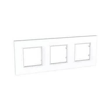 SCHNEIDER MGU2.706.18 UNICA Quadro triple frame, white