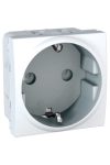 SCHNEIDER MGU3.037.18 Unica 2P + F socket with child protection, screw connection, without mounting frame, 16A, white