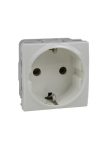 SCHNEIDER MGU3.037.25 Unica 2P + F socket with child protection, screw connection, without mounting frame, 16A, cream