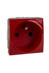 SCHNEIDER MGU3.039.03 Unica 2P + F double pin socket with child protection, screw connection, without mounting frame, 16A, red