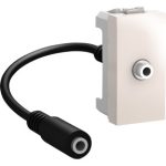   SCHNEIDER MGU3.433.25 Unica Audio Jack 3,5mm anya csatlakozó, rögzítőkeret nélkül, 1 modulos, krém