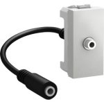   SCHNEIDER MGU3.433.30 Unica Audio Jack 3,5mm anya csatlakozó, rögzítőkeret nélkül, 1 modulos, alumínium