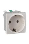 SCHNEIDER MGU3.057.25 UNICA 2P + F socket with child protection, spring-loaded connection, without mounting frame, 16A, cream