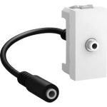   SCHNEIDER MGU3.433.18 UNICA Audio Jack 3,5mm anya csatlakozó, rögzítőkeret nélkül, 1 modulos, fehér