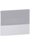 SCHNEIDER MIP70118T RESI9 MP Distribution front panel, transparent door with milk glass effect, recessed, 1x18 module, PEN rail, fog gray