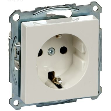 SCHNEIDER MTN2300-0319 MERTEN 2P + F socket with child protection, spring-cage connection, 16A, System-M, polar white