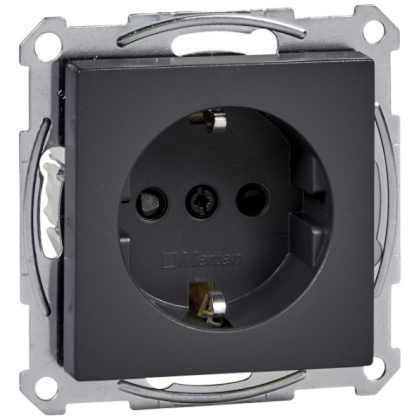   SCHNEIDER MTN2300-0414 MERTEN 2P + F socket with child protection, spring-cage connection, 16A, System-M, anthracite