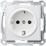   SCHNEIDER MTN2300-3500 MERTEN 2P + F socket with child protection, spring-cage connection, 16A, M-Creativ, transparent