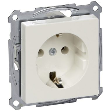 SCHNEIDER MTN2301-0319 MERTEN 2P + F socket, spring-cage connection, 16A, System-M, polar white