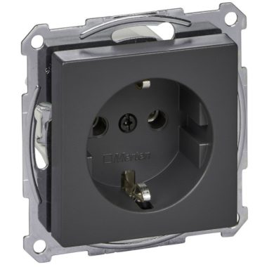 SCHNEIDER MTN2301-0414 MERTEN 2P + F socket, spring connection, 16A, System-M, anthracite