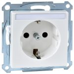   SCHNEIDER MTN2302-0319 MERTEN 2P + F socket with child protection, labelable, spring-cage connection, 16A, System-M, polar white