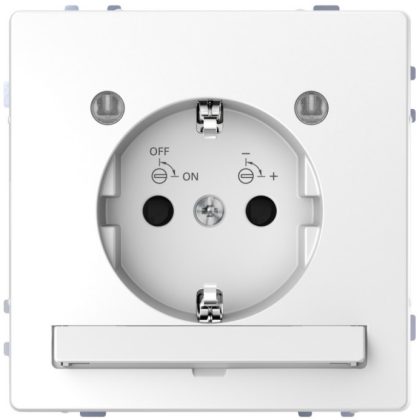   SCHNEIDER MTN2304-6035 MERTEN 2P + F socket with child protection, LED lighting, spring-cage connection, 16 A, D-Life, lotus white