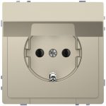   SCHNEIDER MTN2310-6033 MERTEN 2P + F socket, with child protection, flap, spring-cage connection, 16 A, D-Life, Sahara