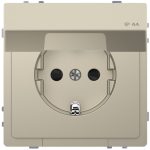   SCHNEIDER MTN2314-6033 MERTEN 2P + F socket, with child protection, hinged cover, spring-cage connection, 16 A, IP44, D-Life, Sahara