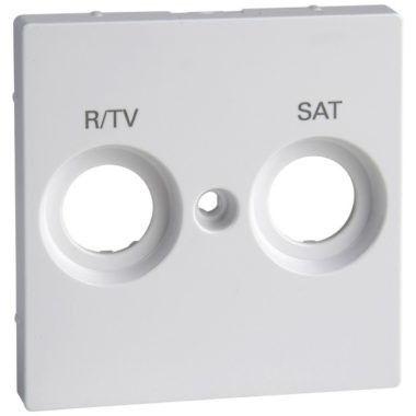 SCHNEIDER MTN299825 MERTEN TV / R-SAT cover, 2 outputs, System-M, active white, antibacterial