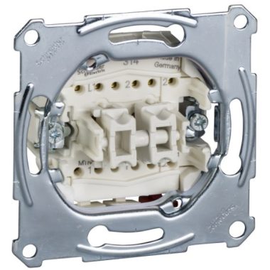 SCHNEIDER MTN3128-0000 MERTEN Chandelier Switch with toggle switch and pushbutton, spring connection 10A