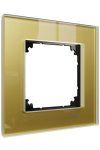 SCHNEIDER MTN4010-3241 MERTEN M-Elegance single frame, gold (glass)